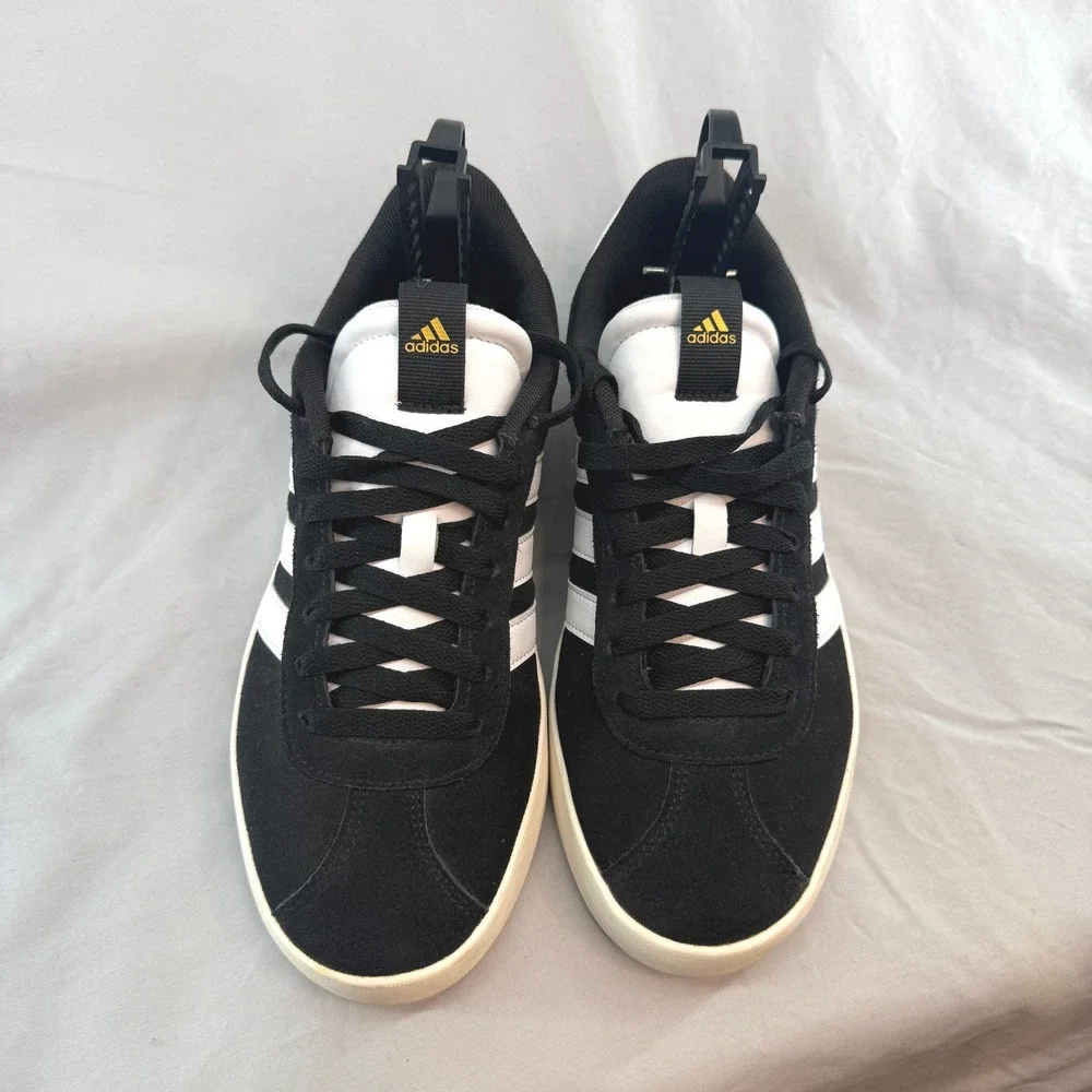 Adidas VL Court 3.0 Women's Shoes Black Suede Low Top Sneakers ID6279 Size 8.5